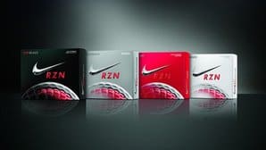 Nike RZN Golf Balls--Black, Platinum 